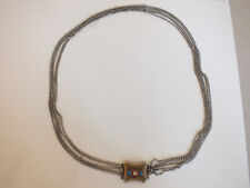 Alter Trachtenschuck - Halskette - Miederkette - 5-fach Erbsenkette - Silber