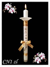 Exklusive Taufkerze Name und