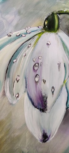 Bild acryl auf - acryl, leinwand