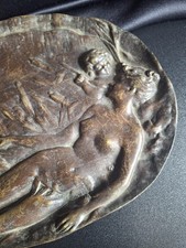 Antikes Bronzenes Wandrelif