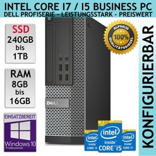 Dell Optiplex 7020 SFF Mini PC Intel Core i7 i5 bis 1TB SSD 8GB 16GB DDR3 Win10