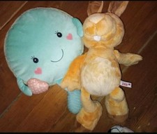 Zwei Große Stofftiere Kuscheltiere Kissen Hase Nici