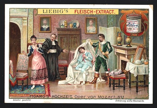 Sammelbild liebig figaro s - sammelbild, figaro´s
