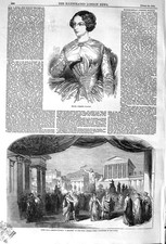 Original alter antiker Druck