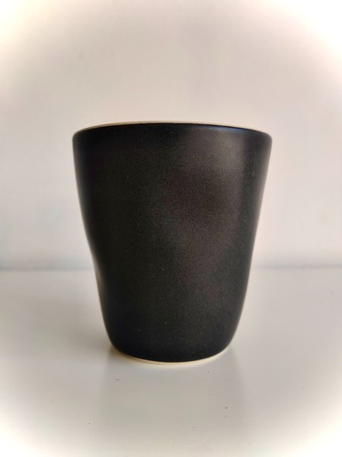 Schwarz keramik tasse ohne - schwarz,