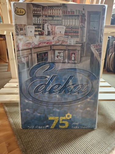 Edeka blechschild neu - blechschild,