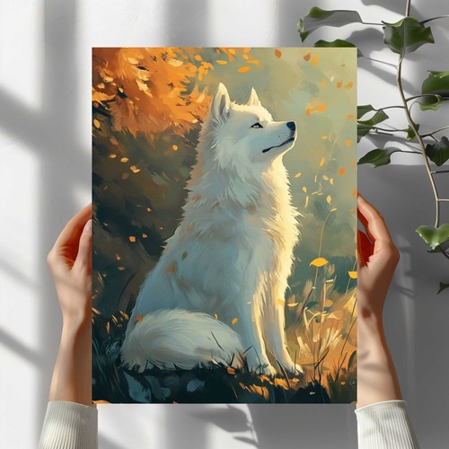 Anime hund premium poster - premium,