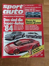 Sport Auto 04/1984 Renault 5 Turbo 2 - Alpine A 110 - VW Golf GTI - Honda CRX