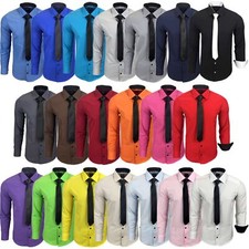 Herren kontrast hemd - r-44-kr,