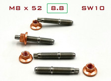 5 St. Torx Stehbolzen M8x50 (M8x52) 8.8 Zi-Ni +Kupfermutter mit Bund M8 SW10