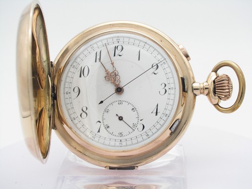 14kt 585 rotgold savonette - 585,