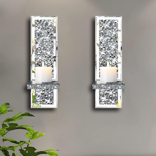 2er set silber kristall - set,
