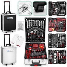 949 tlg Werkzeugkoffer Werkzeugkasten Werkzeugbox Werkzeugkiste Trolley Set Alu
