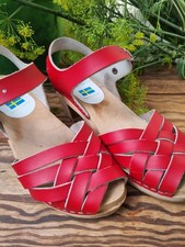 Vintage Swedish Red Leather