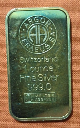 Argor heraeus silberbarren 1 - heraeus,,