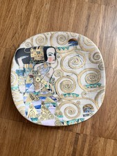 Wandteller Teller GUSTAV KLIMT Die Erwartung Lilien Porzellan Austria Nummeriert