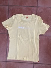 DAMEN T-SHIRT VON ESPRIT IN  GELB MIT SCHRIFTZUG SMILE DREAM IN GR. S
