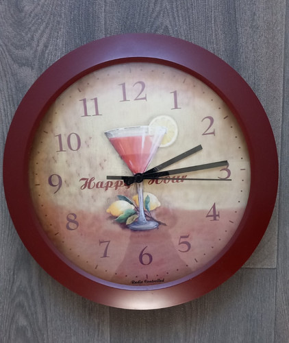 Runde wanduhr analog quarz - runde,