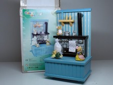 Charl's Toys HZ147 Holz Spieluhr Mäuse Küche Musik blau neuwertig in EVP