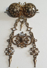 antike XL Brosche Silber 830 -