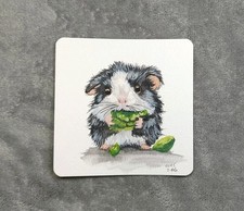 Handgemalter Hamster Aquarellbild Original, Bilder, Kunst, Malerei, Deko