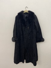 Astrakan Pelz schwarz - mit