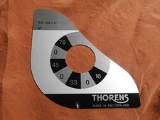 THORENS TD124 NAMENSSCHILD