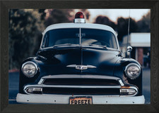 Vintage nypd polizeiauto - vintage,