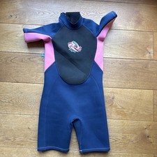 Neoprenanzug Schwimmanzug Crane Größe 146/152 blau rosa