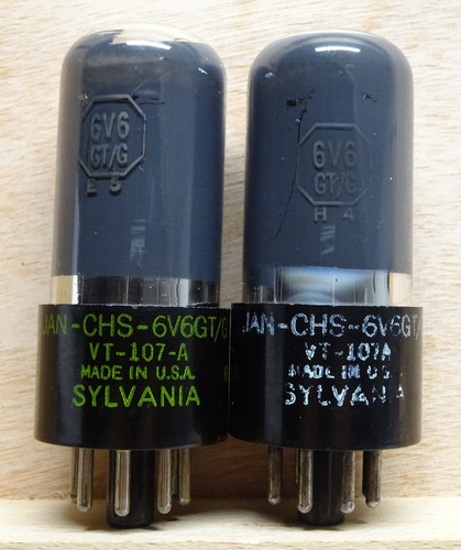 Pair sylvania 6v6gt - pair:, 6v6gt/g