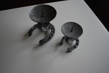 Hufeisenkerzenständer,Hufeisenkunst,Hufeisen,Schmiedeeiserne Kerzenständer