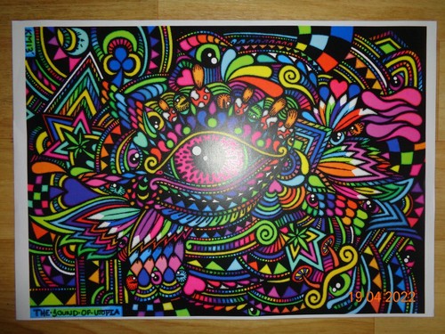 Psychedelic art print spirit - psychedelic,, print,