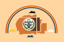 Aufkleber Navajo Indianer Flagge Fahne 15 x 10 cm Autoaufkleber Sticker