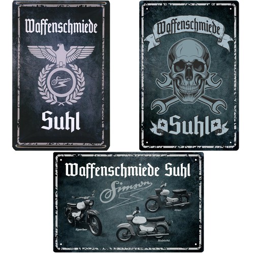 Schmiede suhl blechschild - ,