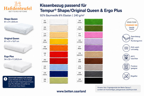 Kissenbezug passend für