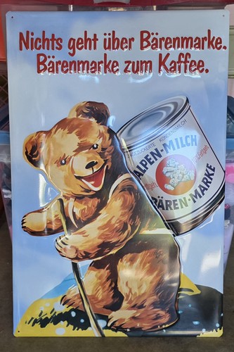 Blechschild bärenmarke - blechschild,