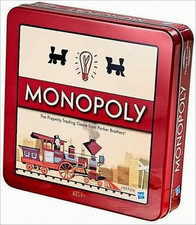 GW3027 Monopoly Nostalgie - Das berühmte Gesellschaftsspiel - in der Blechdose