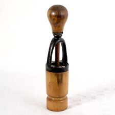 Schöner seltener alter antiker Flaschenverkorker Weinverkorker Holz Gusseisen