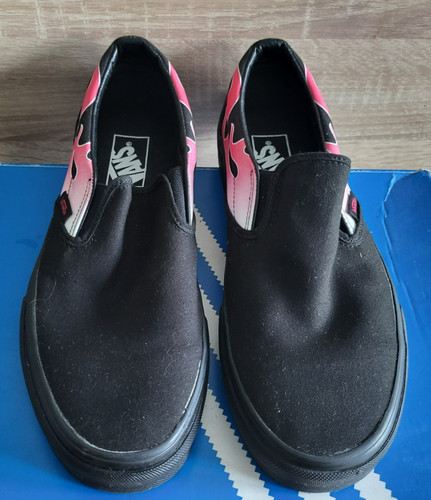 Vans slip flame neon - slip-on,