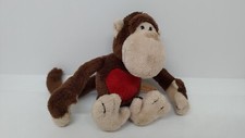 Kleines Stofftier Nici Lou Affe Schimpanse mit Magnethänden mit Herz ca. 16cm