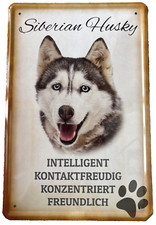 Blechschild Siberian Husky