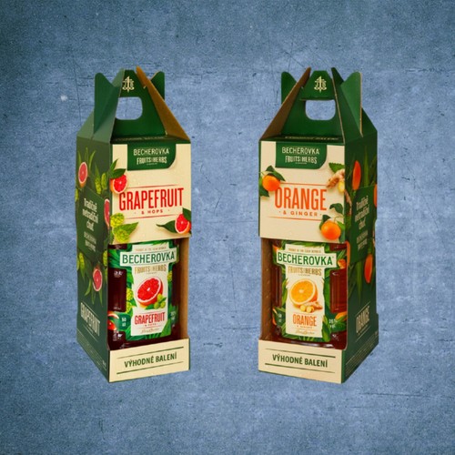 Becherovka pack orange ginger - becherovka,