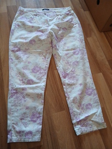 Damenhose mit blumen - damenhose,
