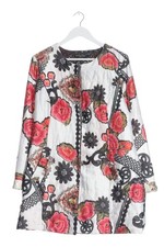 SCHIFFHAUER Übergangsjacke Damen Jacke Gr. DE 38 pink-schwarz-weiß Casual-Look