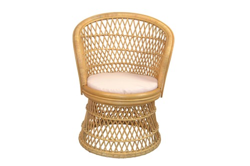 Rattansessel beige inkl