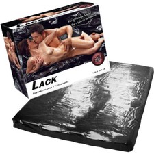 Lack Spannbettlaken schwarz