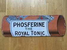 Emailschild - Phosferine - The Royal Tonic - Original um 1930