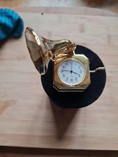 Miniaturuhr Grammophone für