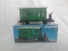 Playmobil Viehwaggon grün (Set 4101), TOP Zustand, Vintage, 80er Jahre, inkl. OV