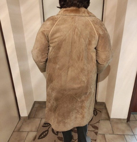 Damen echt veloursleder - echt, veloursleder-mantel